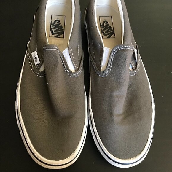 Lightly Worn Size 11 Gray Vans Sneakers - Picture 4 of 9